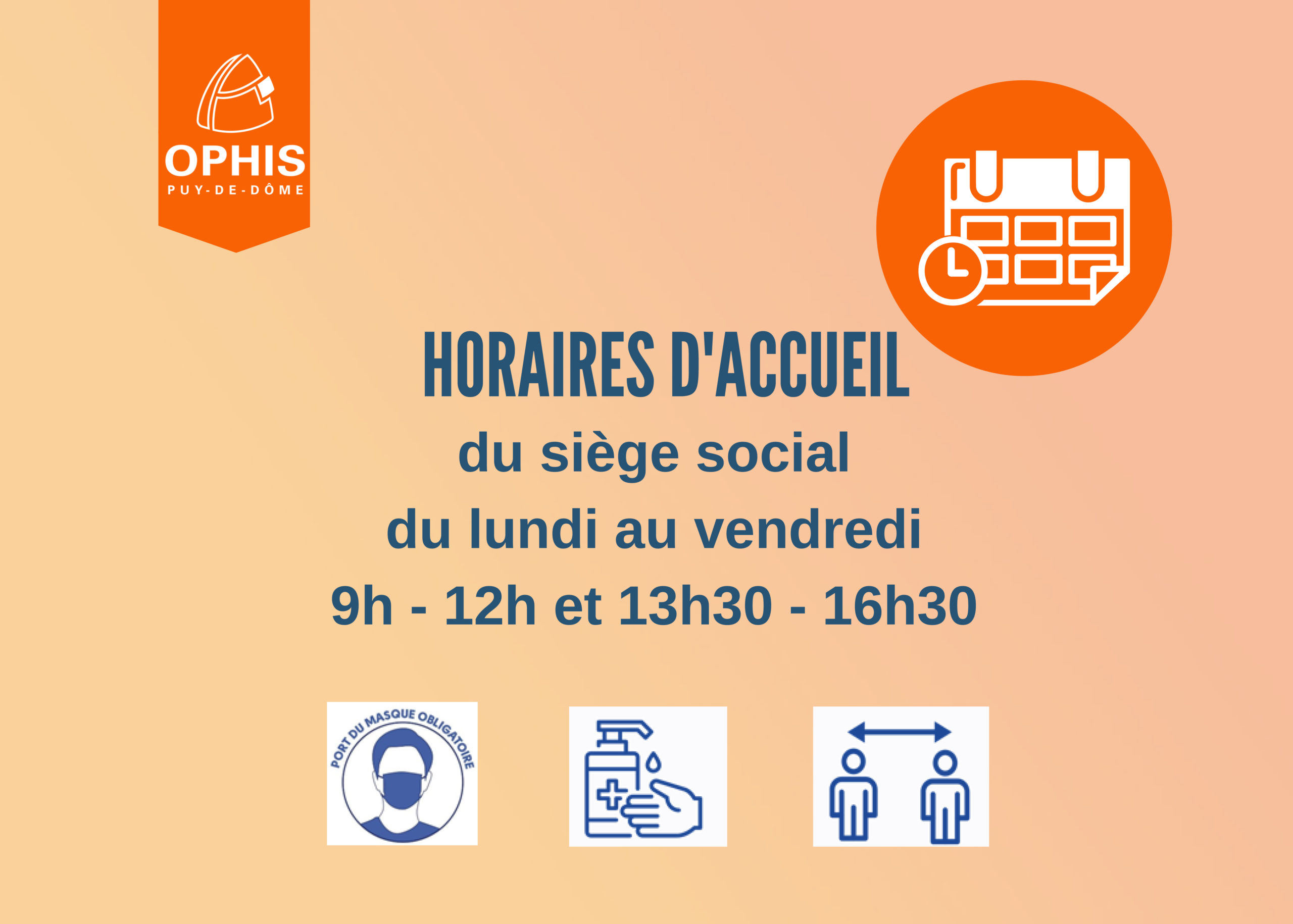 Nouveaux horaires - Ophis
